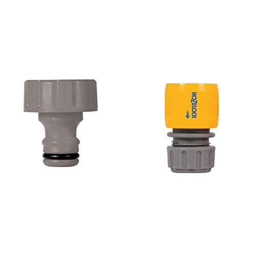 Image of Hozelock Inlet Adaptor for Reels and Carts & Hose end Connector (12.5mm & 15mm)