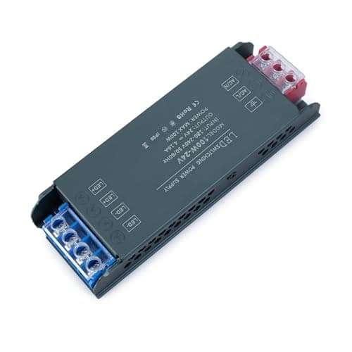 Image of KSIBNW LED Driver 24V 100W Transformer AC 240V to DC 24V 4.16A, Ultra Slim Low Volt Power Supply Quiet 240V to 24V Transformer Adapter for LED Display