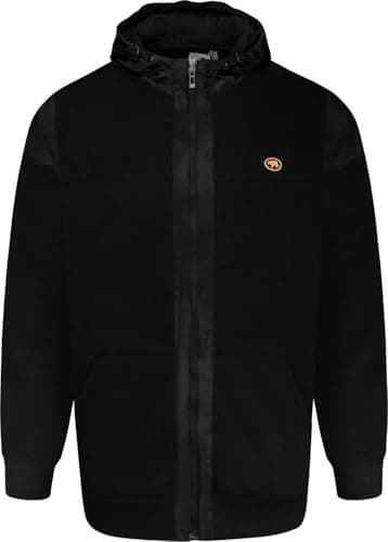 Image of Duke Mens Dean Couture Full Zip Through Hoodie - Black - 4XL