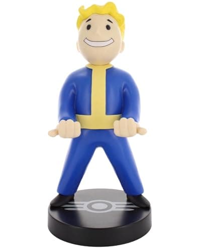 Image of Cable Guys Fallout Vault Boy Controller Holder & Phone Stand - Gaming Accessories for Room and Desk Setup, Holder Compatible with Xbox, PlayStation & Most Standard Game Controllers