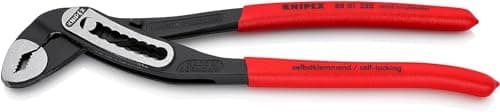 Image of KNIPEX Alligator Water Pump Pliers, 250 mm, Nuts to 46 mm, Pipes to 50 mm, Robust Construction, Self-Locking, Pipe Wrench, 88 01 250