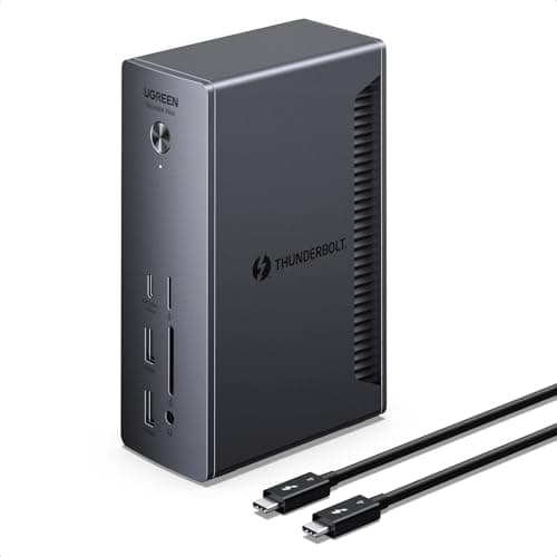 Image of UGREEN Revodok Max 213 Thunderbolt 4 Dock, 13-in-1, Single 8K or Dual 4K@60Hz Display, 90W Charging, 3x 40Gbps Thunderbolt 4, 5x USB-A and USB-C, 2.5GbE, SD/TF 4.0, Compatible for Mac and Windows PC