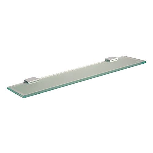 Image of Miller 291421 Chrome Frosted/Clear Glass 8mm Hardened Shelf