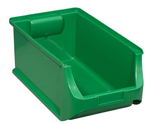 Image of Allit 456215 Size 4 Storage Bin, Green, 355 x 205 x 150 mm