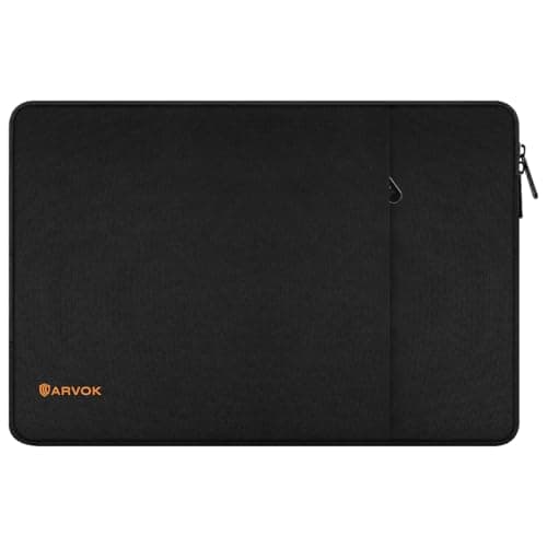 Image of ARVOK 13 13.3 14 Inch Laptop Sleeve Case for MacBook Pro 14 2021/Water-Resistant Notebook Chromebook Computer Pocket Briefcase Carrying Bag Pouch Skin Cover for HP/Dell/Lenovo/Asus/Acer, Black