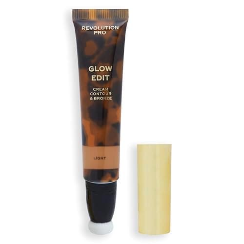 Image of Revolution Pro, Glow Edit, Cream Contour & Bronze, Face Contour Wand, Sculpts & Defines Face, Lightweight Creamy Formula, Matte Finish, Light, 15ml