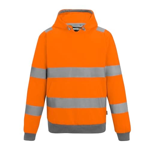 Image of Regatta Professional Mens Contract Hi-Vis Pro Hoodie, Orange, XL UK
