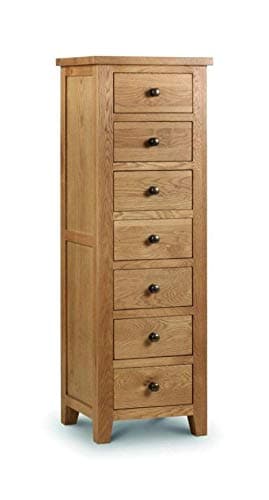 Image of Julian Bowen Marlborough 7 Drawer Chest, Oak