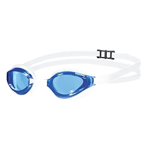 Image of ARENA Unisex Adult Racing Python Goggles - Clear Blue/White, One Size