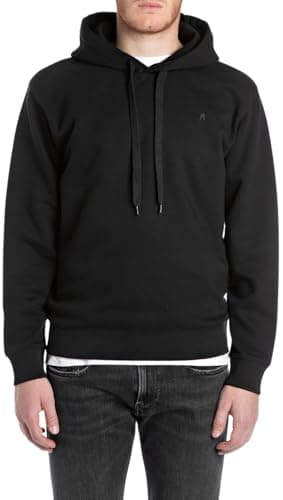 Image of Replay Men's Hoodie, 098 Black, S
