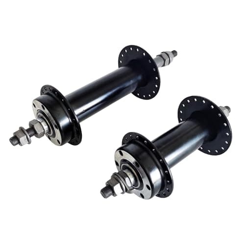 Image of DONSP1986 Fat Tire Bike Wheel Part Bicycle Front & Rear Hub 135x190mm Width 36 Hole, Fit Threaded Freewheel 20"/26" x4.0 Snow Bicycle, Disc Brake (Black)
