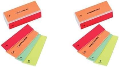 Image of Tweezerman Neon Hot File, Buff, Smooth and Shine Block (Pack of 2)