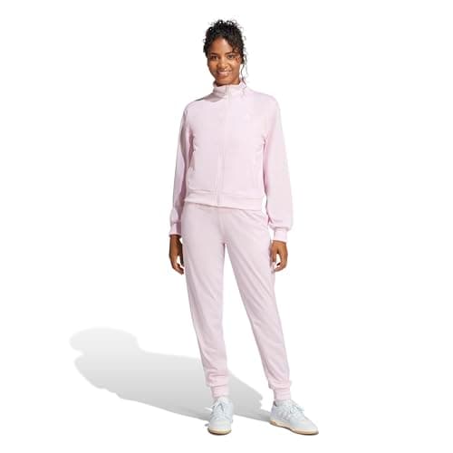Image of adidas Women's ESSENTIALS FEELCOZY TRACKSUIT, Clear Pink, L