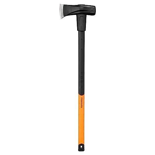 Image of Fiskars Splitting Hammer X46, 2-in-1: Ax and Hammer, Hardened Steel Blade/Glass Fiber ReinForced Plastic Handle, Black/Orange, 1001705, Standard, 92 x 26 x 8 cm