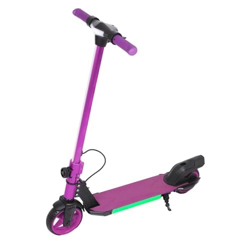 Image of Hover-Pro Electric Scooter Kids Foldable Mobility Scooters E Bike With RGB LED Lights For Ages 6-12 Boys Girls | 6-10 KM Range Dual Braking System 150W Motor Gift for Children