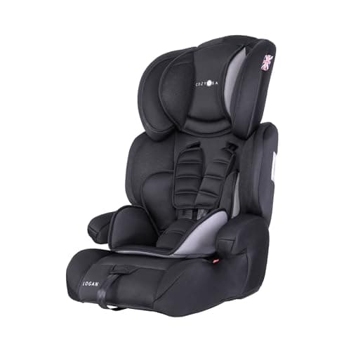 Image of Cozy N Safe Logan Car Seat Group 1/2/3 9-36kg, 5 Point Harness, Forward Facing High Back Booster, Side Impact Protection, Adjustable Headrest, Lightweight Kids Car Seat 9 Months to 12 Years