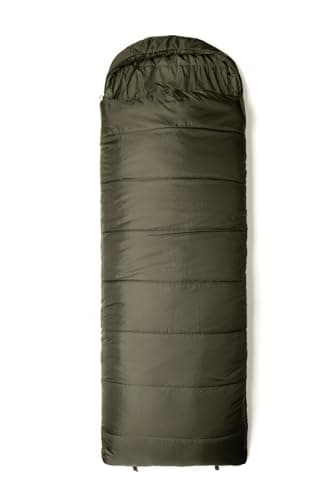 Image of Snugpak Nautilus WGTE Sleeping Bag - All Season Sleep Bag - Convertible to Quilt, Isofibre Insulation, Elastic Drawcord Hood, Dual-Zip - Warm Sleeping Bag for Camping, Hiking - Olive (LZ)