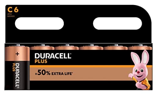 Image of Duracell Plus C Batteries Pack of 6