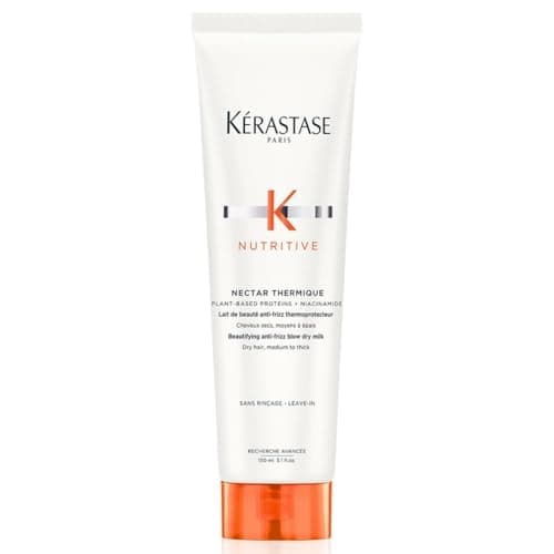 Image of Kérastase Nutritive Nectar Thermique, Anti-Frizz Blow-Dry Milk for Dry Medium to Thick Hair with Niacinamide, Protects from Heat Styling and Reduces Frizz, 150 ml