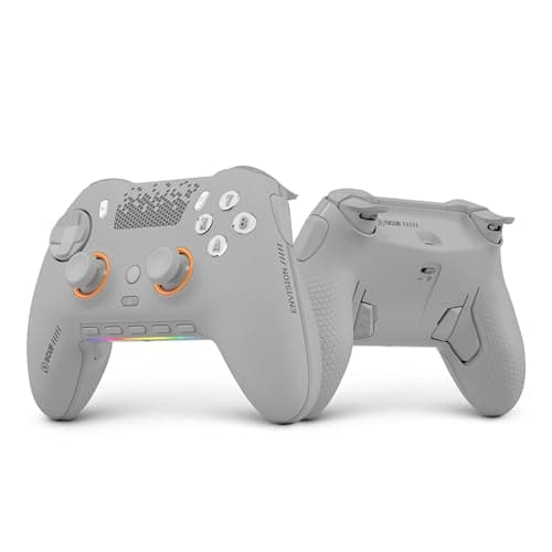 Image of SCUF ENVISION PRO Wireless V2 (2025) PC Only Gaming Controller – Anti-Drift Thumbsticks – Five Remappable G-Keys – Remappable Back Paddles – Instant Triggers – Light Grey