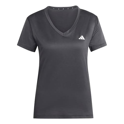 Image of adidas Women's Workout Essentials V-Neck T-Shirt, Black, L