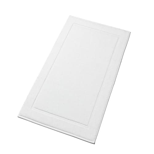 Image of Christy Renaissance Bath Mat | 100% Cotton | Towelling and Super Absorbent Shower Mat | 1000GSM | Sustainably Made | White