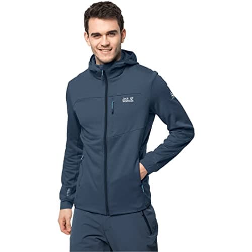 Image of Jack Wolfskin Men's Hydro Grid Fleece M Outerwear, Thunder Blue, L