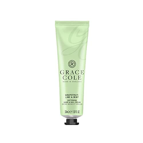 Image of Grace Cole Grapefruit Lime & Mint Fragrance Moisturising Hand and Nail Cream 30ml - Essential Oils - Vegan and Cruelty Free, No SLS or Parabens - Made In England