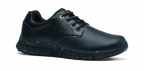 Image of Shoes for Crews Saloon II ECO Women – Stylish Casual lace-up Shoe, Secure fit, Slip-Resistant, Water Repellent Leather, OB E SR – Low Shoe for Women Black