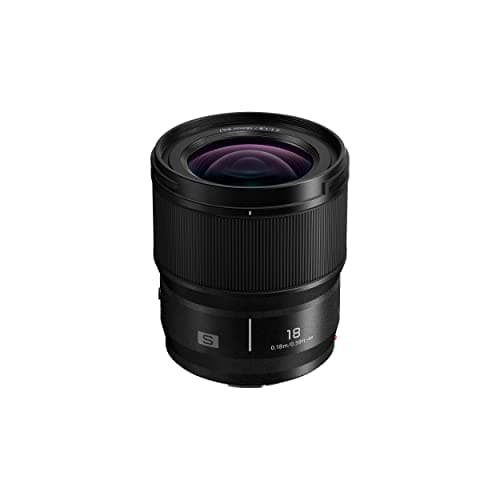 Image of Panasonic S-S18E Lumix S 18mm Ultra Wide-Angle Lens F1.8 O.I.S., Compact & Lightweight Design, 3 ASPH / 1 UED / 3 ED / 1 UHR