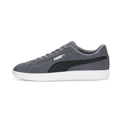Image of PUMA Mens Smash 3.0 Sneaker, Gray Tile Puma Black Puma White, 8 UK