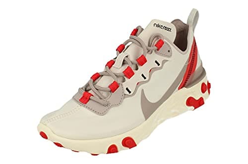 Image of NIKE React Element 55 Womens Running Trainers BQ2728 Sneakers Shoes (UK 4.5 US 7 EU 38, Platinum Tint Silver Lilac 010)