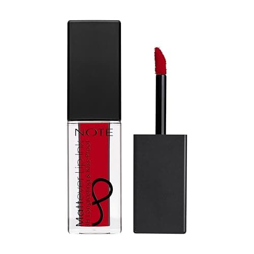 Image of NOTE COSMETICS - Mattever Lip-Ink | Long-Lasting Kiss-proof Matte Lip Ink | Plumping and Highly Pigmented Lipstick (Unpredictable Red)