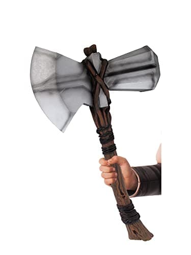 Image of Rubies Official Child's Marvel Endgame Thor Stormbreaker Hammer, One Size, Multi-Coloured Halloween