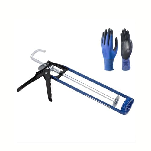 Image of Frooby 11Inch Caulking Gun Basics Heavy Duty Sealant Caulking Gun,Adjustable Thrust Ratio Cartridge Caulks Household Use Pushing Pressure EasyProfessional Grade Ergonomic Rotating Barrel 350ml
