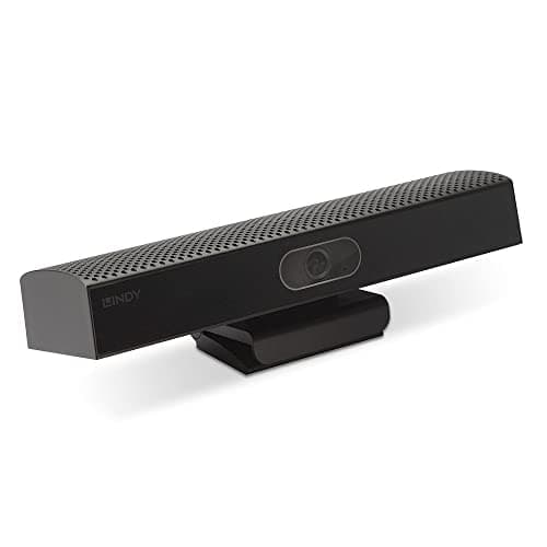 Image of LINDY USB Type A 4K30 Conference Soundbar & Camera, 4K Ultra-HD Webcam, 360° Omni-directional Microphone,