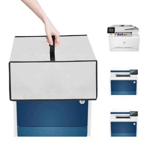 Image of NUENSS-ROR Dust Cover for HP Printer, Waterproof Anti-Static Dustproof Printer Cover Case for HP Color Laserjet Pro MFP 4301fdw 4301fdn Printer and HP Color Laserjet Pro M283fdw Printer (Silver)