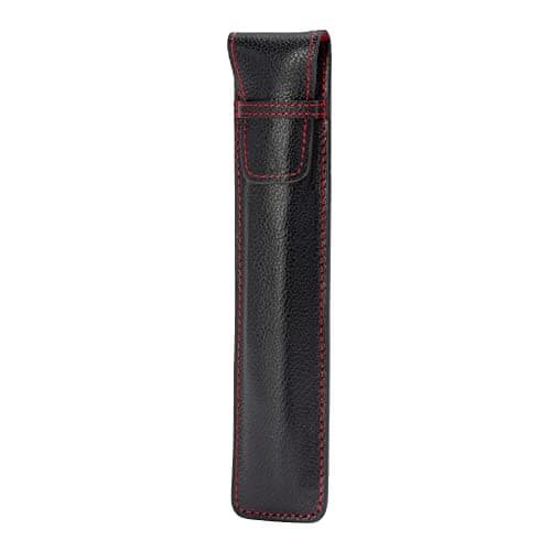 Image of TORRO Pencil Sleeve Compatible with Apple Pencil (Pro, USB-C, 2nd and 1st Generation) – Genuine Leather Apple Pencil Case with Microfibre Lining (Black)