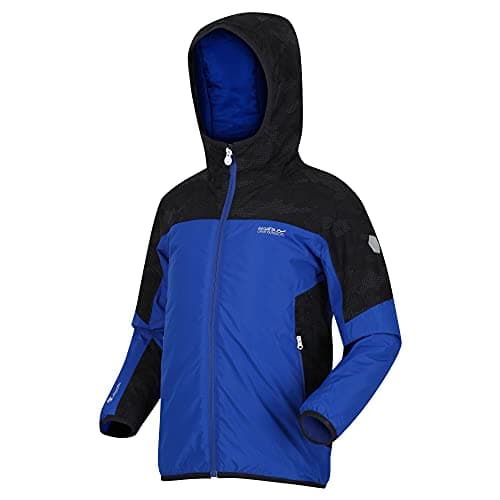 Image of Regatta Kids Volcanics Insulated Waterproof Jacket Surf Spray/Black 13 Years