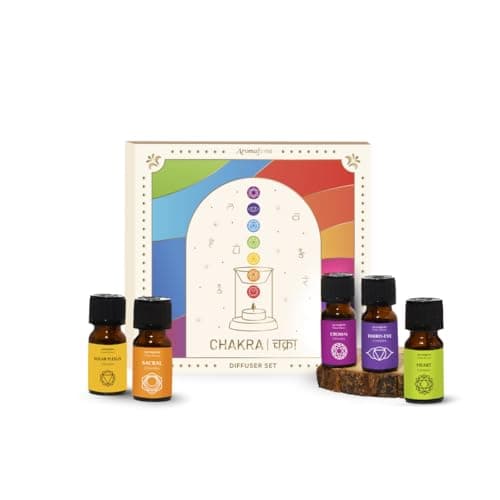 Image of 7 Chakra Essential Oil Diffuser Blend Gift Set by Aromafume | 7X 10ml/0.33 fl oz |Aromatherapy Oils for Meditation, Chakra Balance| Yoga & Reiki Gifts| Essential Oil Set for Plexus, Root Chakra