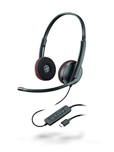 Image of Plantronics Blackwire C3220 Stereo USB-C Headset - Black