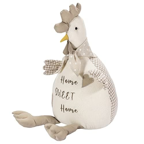 Image of SPOTTED DOG GIFT COMPANY Animal Door Stop - Chicken Themed Weighted Fabric Door Stopper - Cute Decorative Doorstop - Home Sweet Home Decor Accessories - Gifts for Chicken Lovers