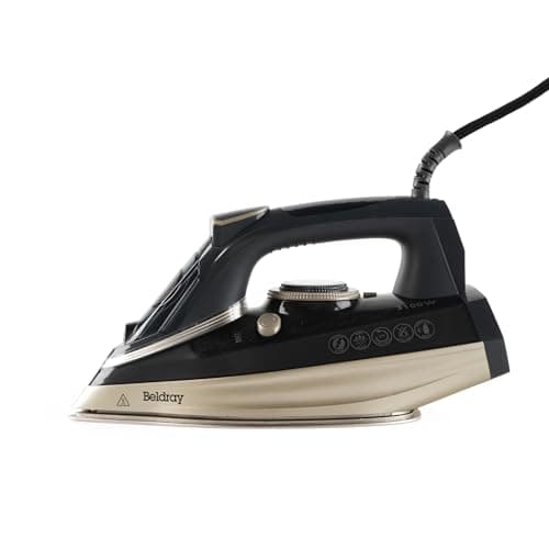 Image of Beldray BEL0820PL Ultra Ceramic 3100W Steam Iron - Dual Soleplate Technology, Variable Temperature Control & Continuous Steam, Easy Grip Handle, 300ml Water Tank, Anti-Calc/Drip Function, Platinum