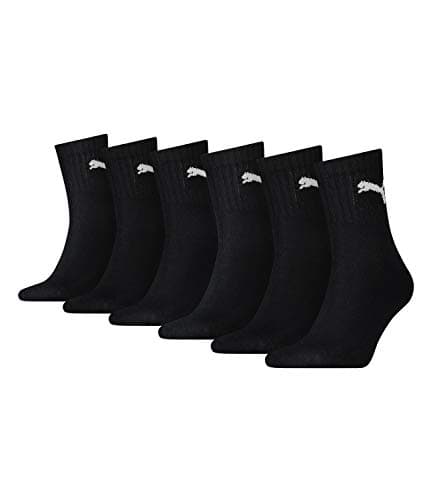 Image of 3 pair Puma Sport Socken Short Crew Tennis Socks Gr. 35 - 49 Unisex, color:black, Socken & Strümpfe:35-38