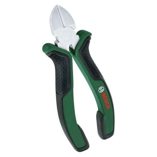 Image of Bosch Diagonal Side Cutter 160mm/6" (Precise, Durable Diagonal Cutting Pliers; Induction Heated Cutting Edge; Nickel-Plated Surface; Ergonomic Softgrip)
