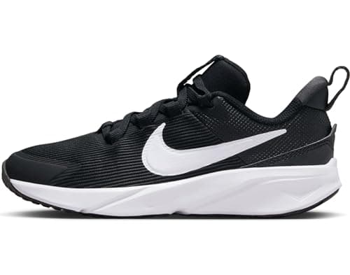 Image of NIKE Boys Star Runner 4 Nn (Gs) Sneaker, Black White Anthracite, 5.5 UK