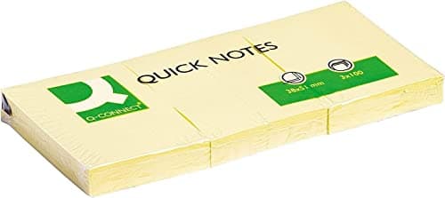 Image of Q-Connect Quick Notes 38 x 51mm Yellow (12 Pack) KF10500