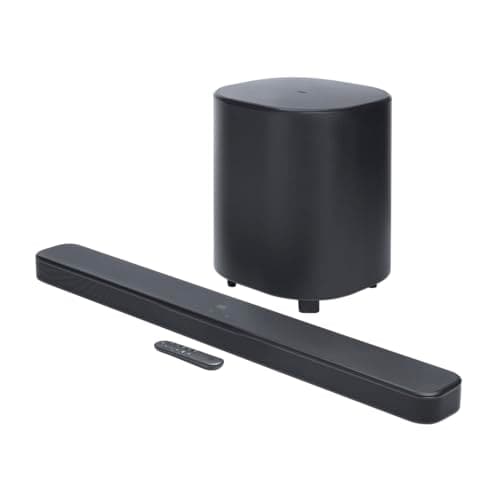 Image of JBL Bar 500 MK2, 5.1-Channel Bluetooth Soundbar for TV with 10" Subwoofer, Dolby Atmos Surround Sound, HDMI eARC, Wi-Fi, 4K Video, PureVoice 2.0 and MultiBeam 3.0, Black