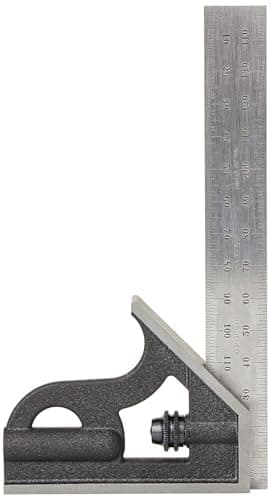 Image of Starrett 10MH-150 Cast Iron Square Head Student Combination Square, 150 mm Size