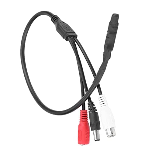 Image of Vistreck Mini Microphone for CCTV Security Camera – High Sensitivity o Pickup for DVR, VCR, TV